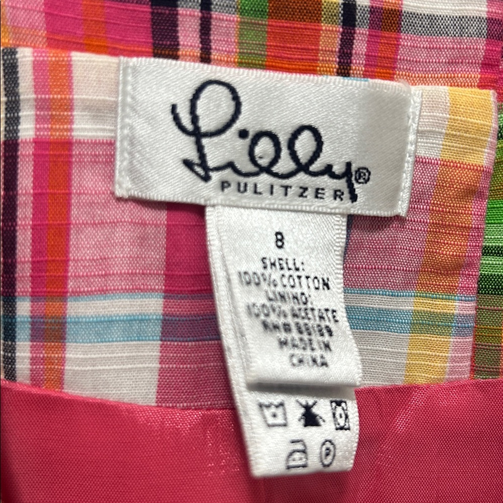 Lilly Pulitzer Luetta Jacket Blazer size 8 white logo - Picture 2 of 5